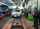 Accurate alignments are the conclusion to a safe and high quality repair done at Car Kraft Auto Body, Englewood, NJ, 07631