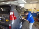 The color sand and buffing process is like putting the icing on a cake.  It just makes it better. These technicians are like jewelry polishers, they are an artist to their trade.  This process gives the vehicle’s finish a mirror like feel and look.  At Moppert Brothers Group, Morton, PA, 19070, we have the best in our industry.