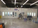 A neat and clean and professional refinishing department is located at First Team Collision, Chesapeake, VA, 23321