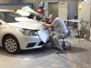 Here at Flair Body Works - Moore, Moore, OK, 73160, our body technicians are craftsmen in the art of metal straightening.