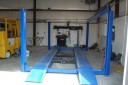 Professional vehicle lifting equipment at First Choice Collision - Garrity Blvd., located at Nampa, ID, 83687-6910, allows our damage estimators a clear view of all collision related damages.