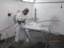 Seneca Auto Body 850 Trailview Blvd  Leesburg, VA 20175

 A Skilled Refinishing Tech makes the job look Simple..