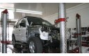 Professional vehicle lifting equipment at Moss Collision, located at Amarillo, TX, 79109, allows our damage estimators a clear view of all collision related damages.