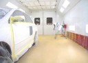 A clean and neat refinishing preparation area allows for a professional job to be done at Rocco's Collision Center - Snyder, Philadelphia, PA, 19148.