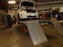 Professional vehicle lifting equipment at Collision Pros Inc. Corporate, located at Auburn, CA, 95602, allows our damage estimators a clear view of all collision related damages.