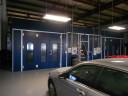 A clean and neat refinishing preparation area allows for a professional job to be done at Woody Anderson Ford Collision Center, Huntsville, AL, 35816.