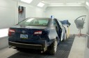 A clean and neat refinishing preparation area allows for a professional job to be done at McCollum Auto Body - Eugene, Eugene, OR, 97402.