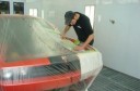 A neat and clean refinishing department is important for a quality paint job at Morrill Collision Repair Inc., Morrill, KS