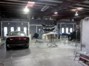 A clean and neat refinishing preparation area allows for a professional job to be done at Advanced Autobody II, Inc., Hardeeville, SC, 29927.