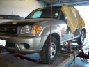 Professional vehicle lifting equipment at Fix Auto Santa Maria, Santa Maria CA  93454, it allows our damage estimators to get a clear view of all your collision related damages.