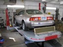 Professional vehicle lifting equipment at Dunshee Body & Frame, Inc., located at Kalamazoo, MI, 49009, allows our damage estimators a clear view of all collision related damages.